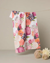 Load image into Gallery viewer, Geometry Ecstatic Blooms Tea Towel
