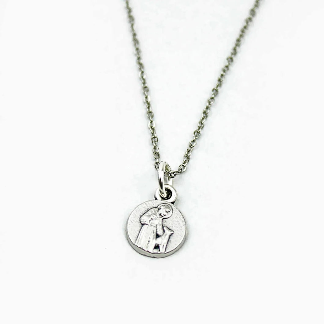 St. Francis Necklace -Silver