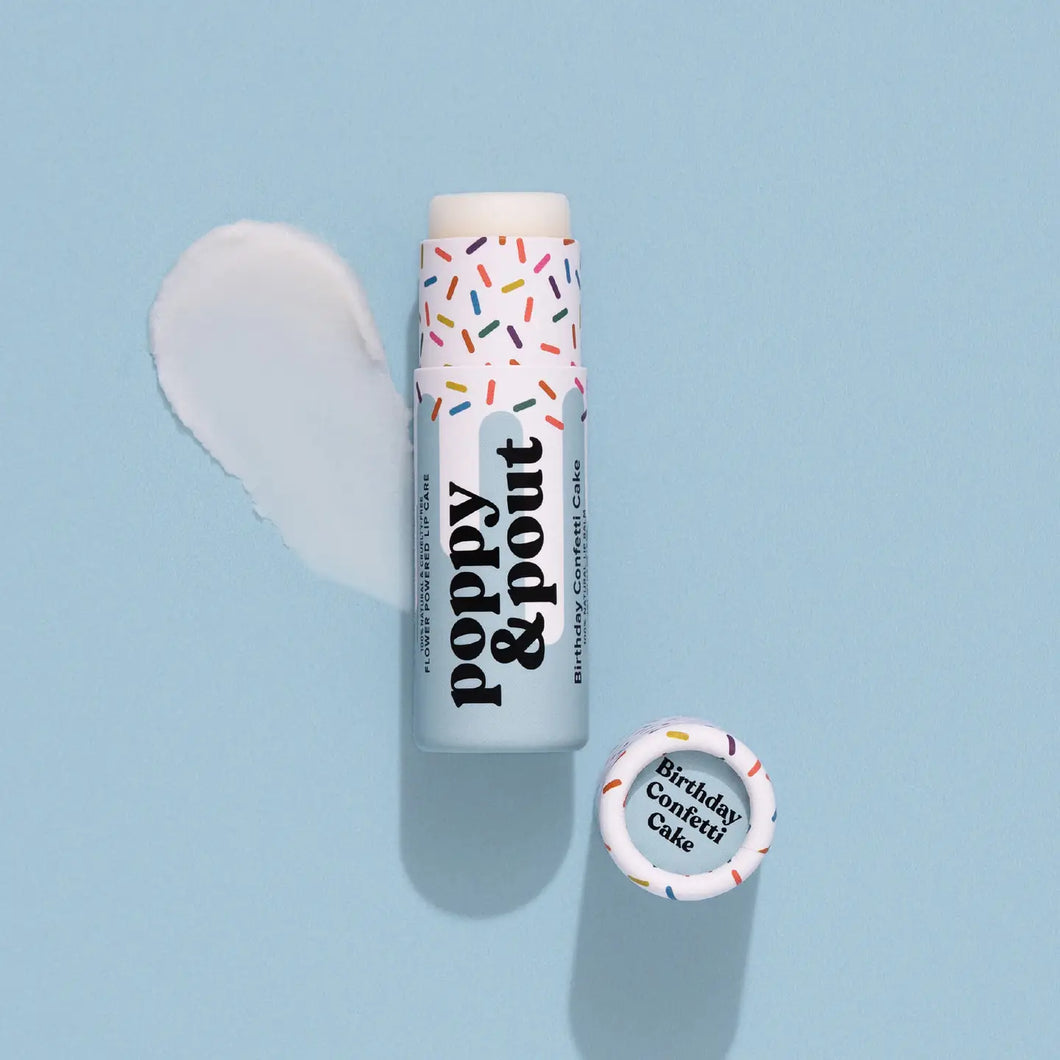 Birthday Confetti Cake Blue Lip Balm