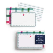 Load image into Gallery viewer, E Frances Little Notes Duo Set -Scalloped Hearts
