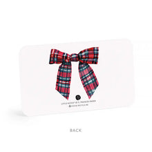 Load image into Gallery viewer, E Frances Little Notes -Plaid Bow

