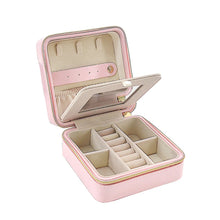 Load image into Gallery viewer, Pearl Travel Jewelry Case -Pink
