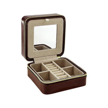 Load image into Gallery viewer, Pearl Travel Jewelry Case -Brown
