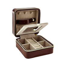 Load image into Gallery viewer, Pearl Travel Jewelry Case -Brown
