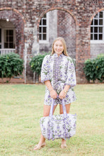 Load image into Gallery viewer, Iris Lavender Large Duffle Bag
