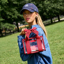 Load image into Gallery viewer, Jelly Stadium Bag -Varsity Red Bow
