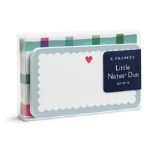 Load image into Gallery viewer, E Frances Little Notes Duo Set -Scalloped Hearts
