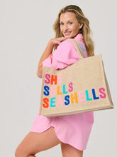Load image into Gallery viewer, She Sells Seashells Beach Bag -Natural
