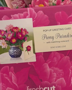 Flower Bouquet Card -Peony Paradise