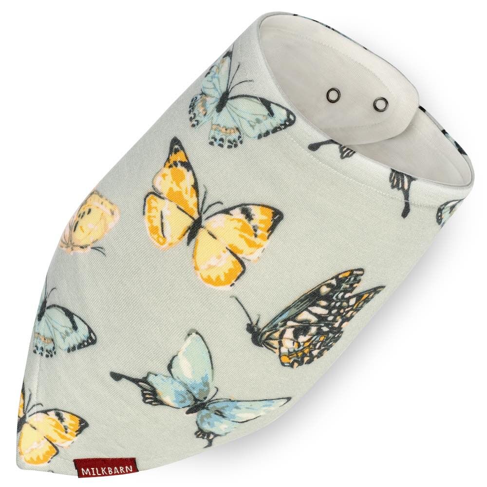 MilkBarn Kerchief Bib -Butterfly