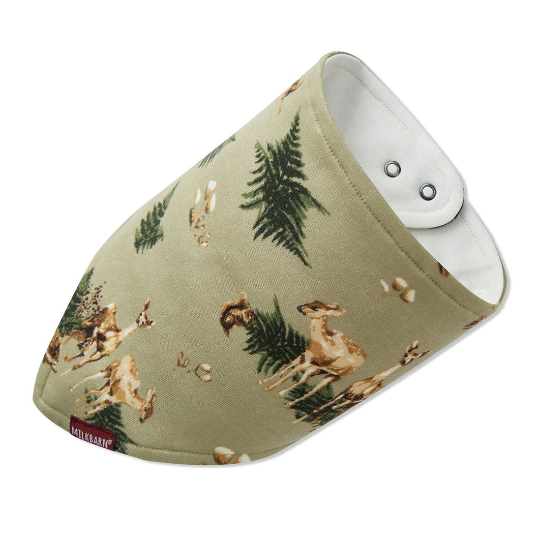 MilkBarn Kerchief Bib -Forest Party