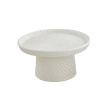 Load image into Gallery viewer, White Woven Ceramic Pedestals
