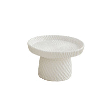 Load image into Gallery viewer, White Woven Ceramic Pedestals
