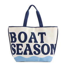 Load image into Gallery viewer, Boat Season Tote -Ivory
