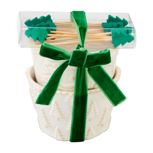 White Christmas Tidbit Bowl Sets