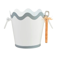 Load image into Gallery viewer, White Wavy Ice Bucket Set
