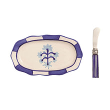 Load image into Gallery viewer, Blue &amp; White Floral Everything Plate Set
