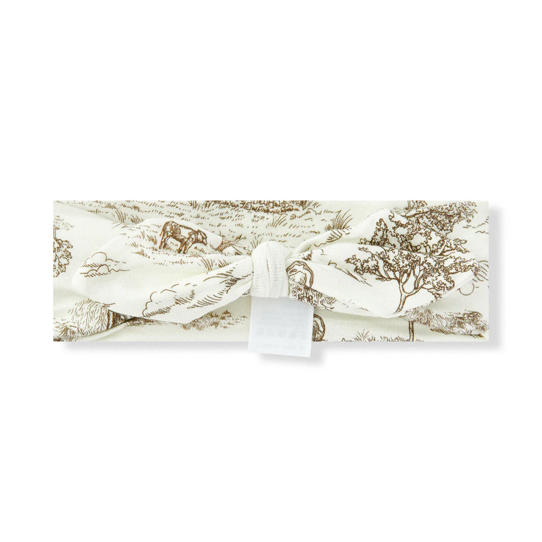 MilkBarn Luxe Headband -Country Toile