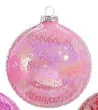 Load image into Gallery viewer, Pink Glitter Ball Ornaments
