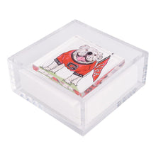 Load image into Gallery viewer, Collegiate Acrylic Napkin Weight -UGA Georgia Mascot
