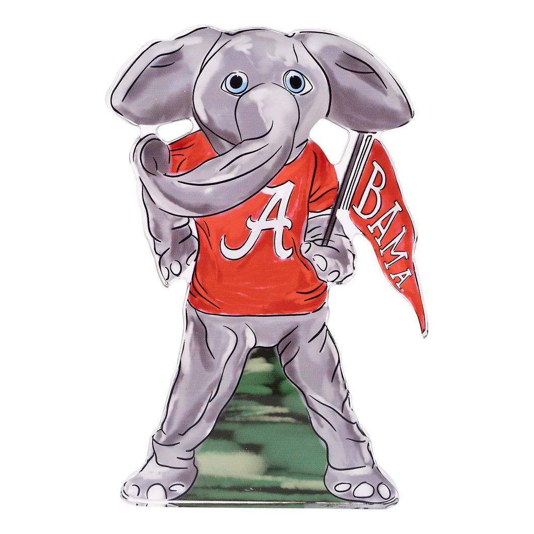 Collegiate Acrylic Stand -Big Al Bama Flag