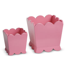 Load image into Gallery viewer, Bubblegum Scalloped Planter
