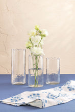 Load image into Gallery viewer, Scalloped Glass Bud Vase
