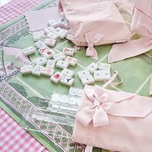 Load image into Gallery viewer, Mahjong Jelly Tote Set -Ballet Pink Bow

