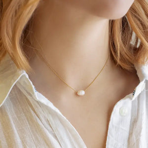 L&E Intentions Necklace -Pearl