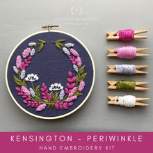 Load image into Gallery viewer, Hand Embroidery Kit -Kensington Periwinkle
