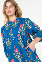 Load image into Gallery viewer, Th Blue Flower Print Dress
