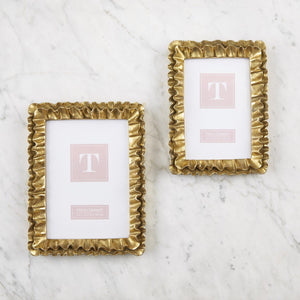 Gold Ruffles Photo Frames