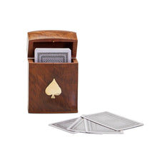Load image into Gallery viewer, Hand-Crafted Wooden Box Playing Card Set
