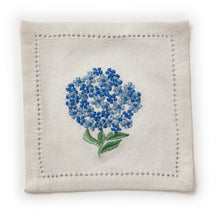 Load image into Gallery viewer, Hydrangea Embroidered Cocktail Napkins
