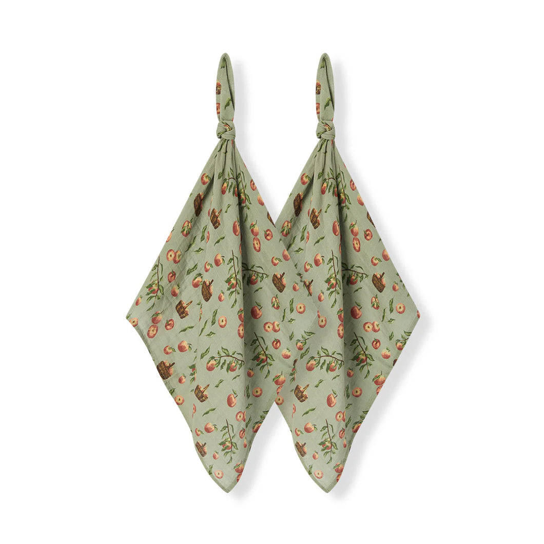 MilkBarn Burp Cloths -Apple Orchard