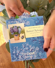 Load image into Gallery viewer, Flower Bouquet Card -Nantucket Hydrangeas
