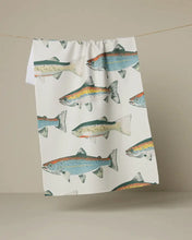 Load image into Gallery viewer, Geometry Hooked On Fishing Tea Towel

