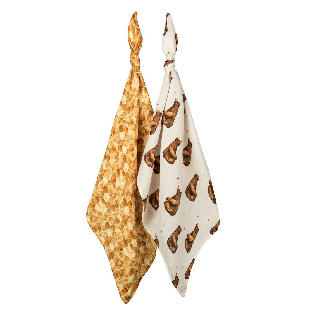 MilkBarn Burp Cloths -Honey Bear
