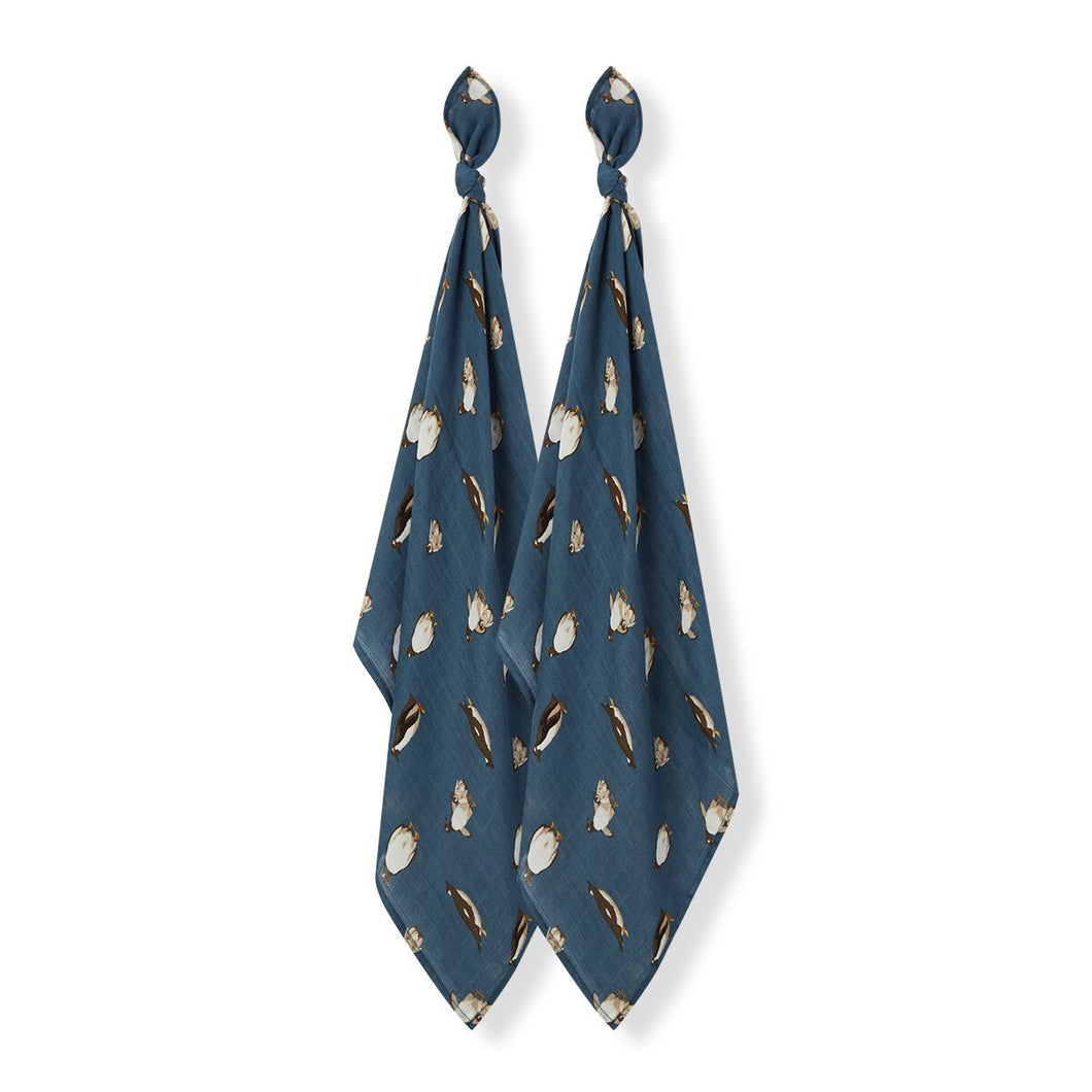 MilkBarn Burp Cloths -Penguins