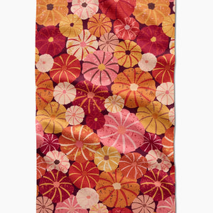 Geometry Spicy Pumpkins Tea Towel