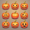 Cocktail Napkins -Halloween Pumpkins