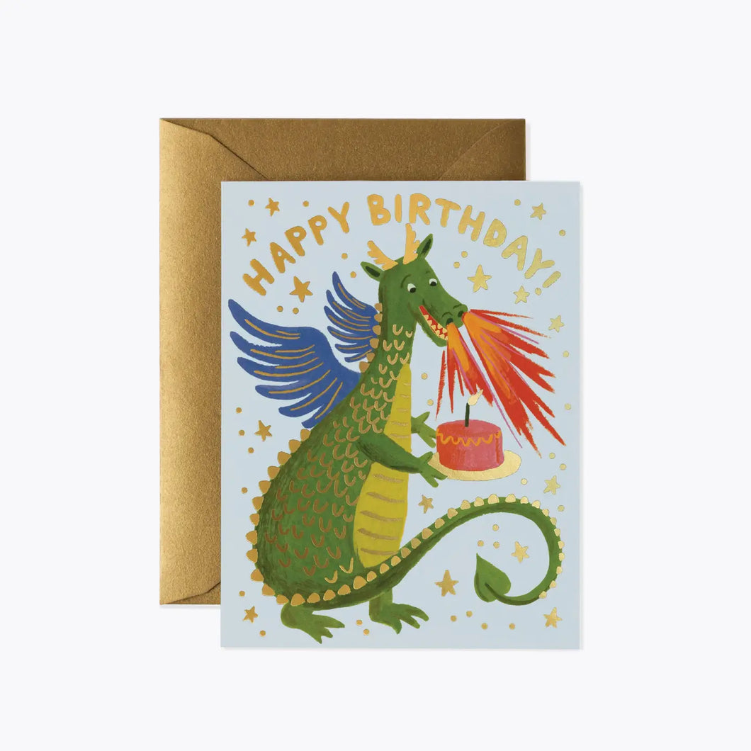 Rifle Paper Birthday Card -Dragon
