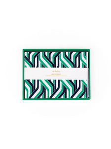 Boxed Notecard Set -Blue + Green