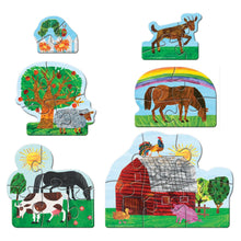 Load image into Gallery viewer, Eric Carle Farm Life 6-Pack Shaped Puzzles
