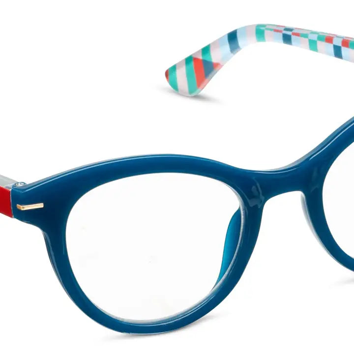 Peepers Daphne -Teal/Red Check