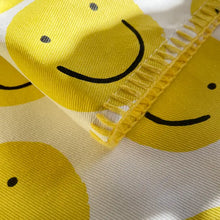 Load image into Gallery viewer, Embroidered Edge Tea Towel -Smiley
