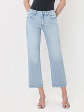 Load image into Gallery viewer, Vervet Mid Rise Light Wash Slim Wide Jean
