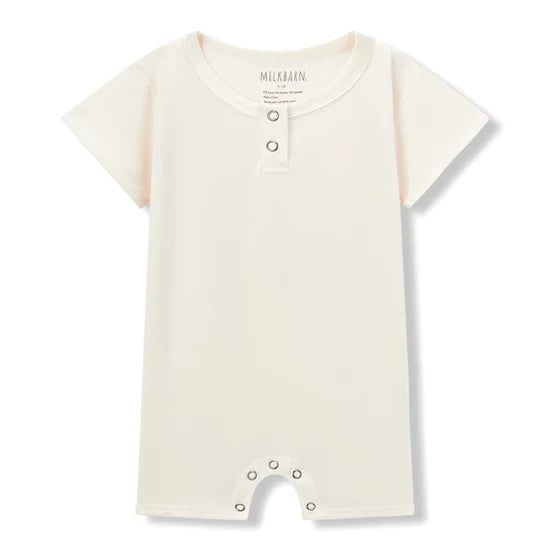 MilkBarn SS Luxe Solid Shortall -Salt 3-6
