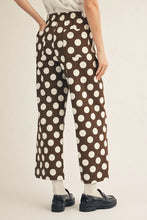 Load image into Gallery viewer, Jod Brown Polka Dot Pants

