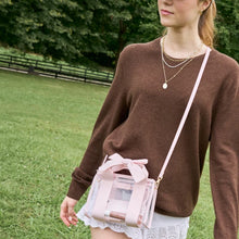 Load image into Gallery viewer, Jelly Stadium Bag -Ballet Pink Bow
